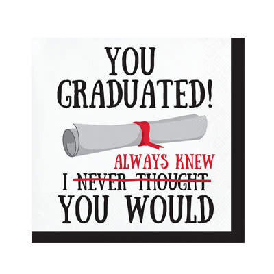 Napkins - BN - Graduation Fun - 16pkg - 2ply