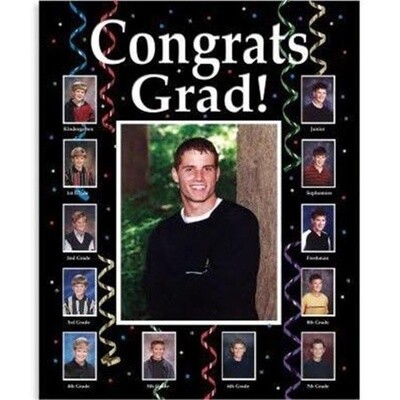 Stand-Up Photo Frame - Through Years - Congrats Grad