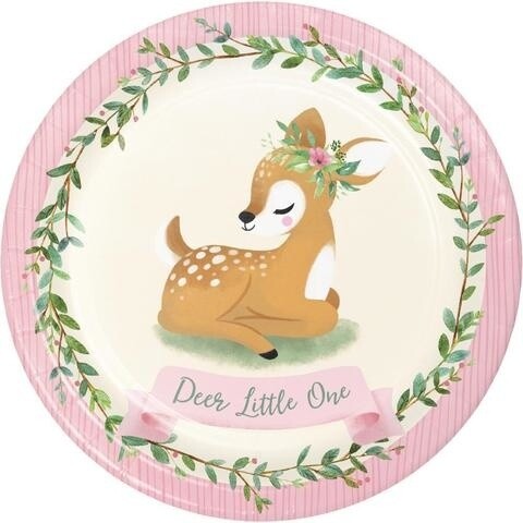 Plates LN - Deer Little One - 8pk