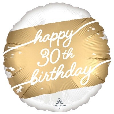 Foil Balloon - Golden Age - 30th BDAY
