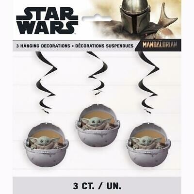 Hanging Decorations - Star Wars/Mandalorian - 3pkg