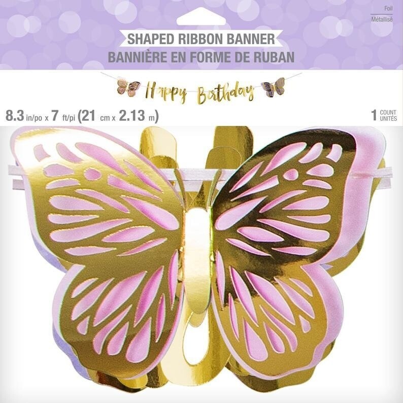Banner - Butterfly Shimmer - 8.3&quot;X7FT