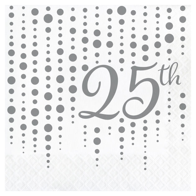 Napkins - LN - Sparkle shine &quot;25&quot; - 16pcs