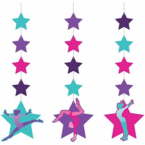 Hanging Cutouts - Gymnastics Party - 36&quot; - 3pcs