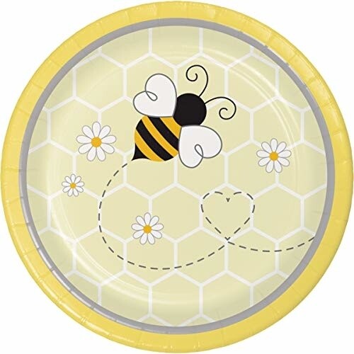 Plates - BEV - Bumblebee Baby - 7&quot; - 8pkg