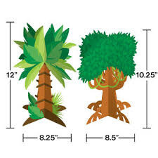 Centerpiece -  Animal Faces  - 2pcs