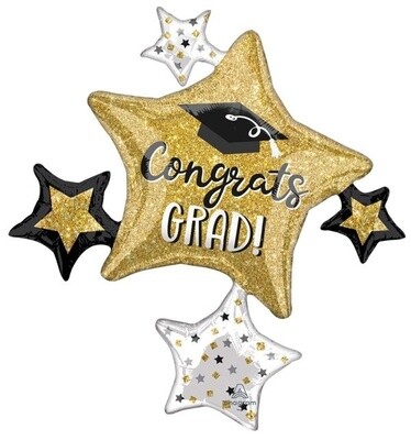 Foil Balloon - Supershape - Congrats Grad - 35&#39;&#39;