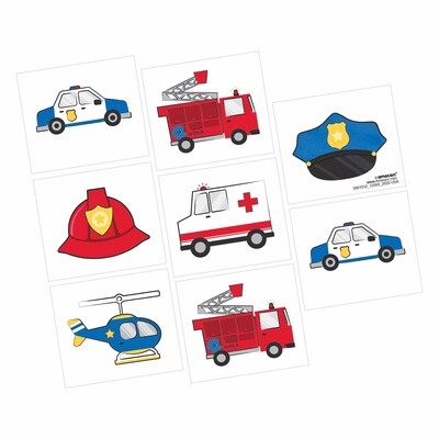 Tattoos - First Responders 8 pc