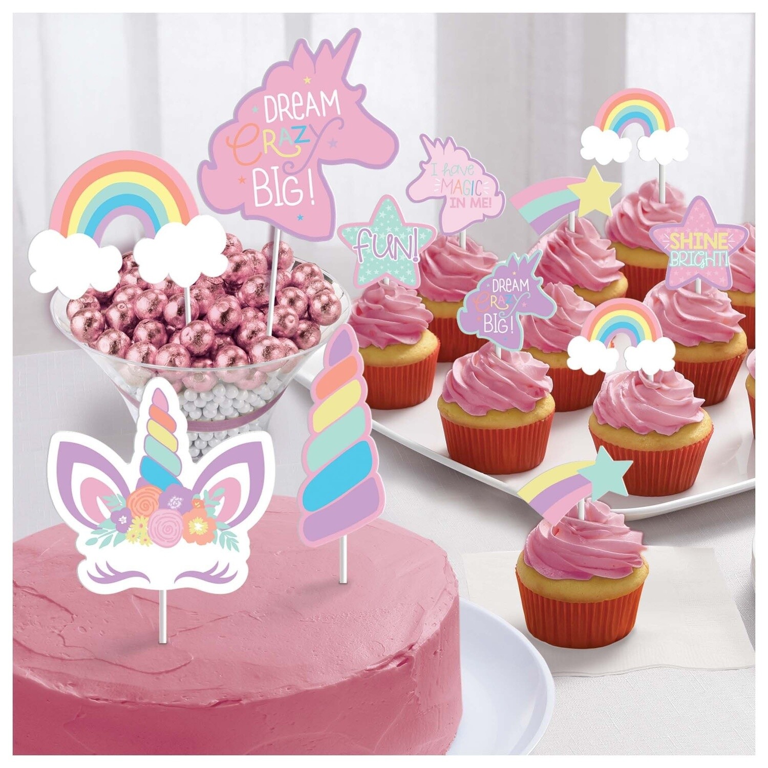 Topper Kit - Paper - Unicorn Party - 12pcs