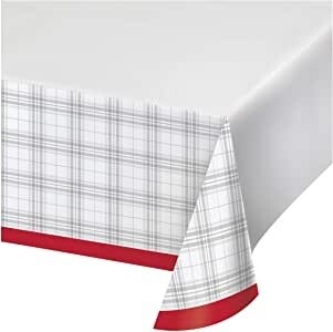 Tablecover - Plastic - Winter Tree - 54&#39;&#39;x102&#39;&#39; - 1pc