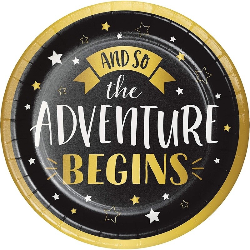 Plates - LN - Grad Adventure - 8pcs