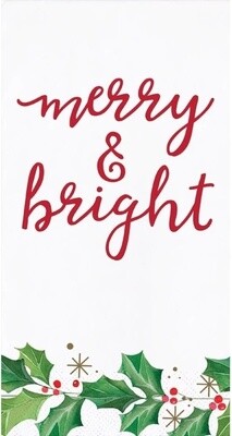 Guest Towel - Merry &amp; Bright - 3 Ply - 16 PK