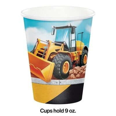 Cups - Paper - Big Dig Construction - 9oz