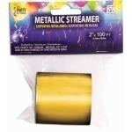 Metallic Streamer - Gold - 2&#39;&#39;x100ft