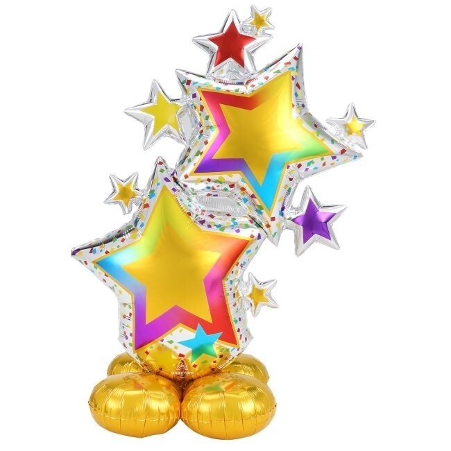 Airloonz Balloon - Stars - Multicolor - 59in