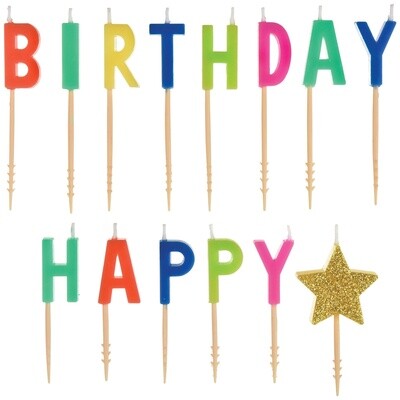 Candles - Happy Dots - 14pcs
