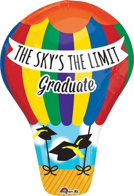 Foil Balloon - The Sky&#39;s The Limit - Graduate