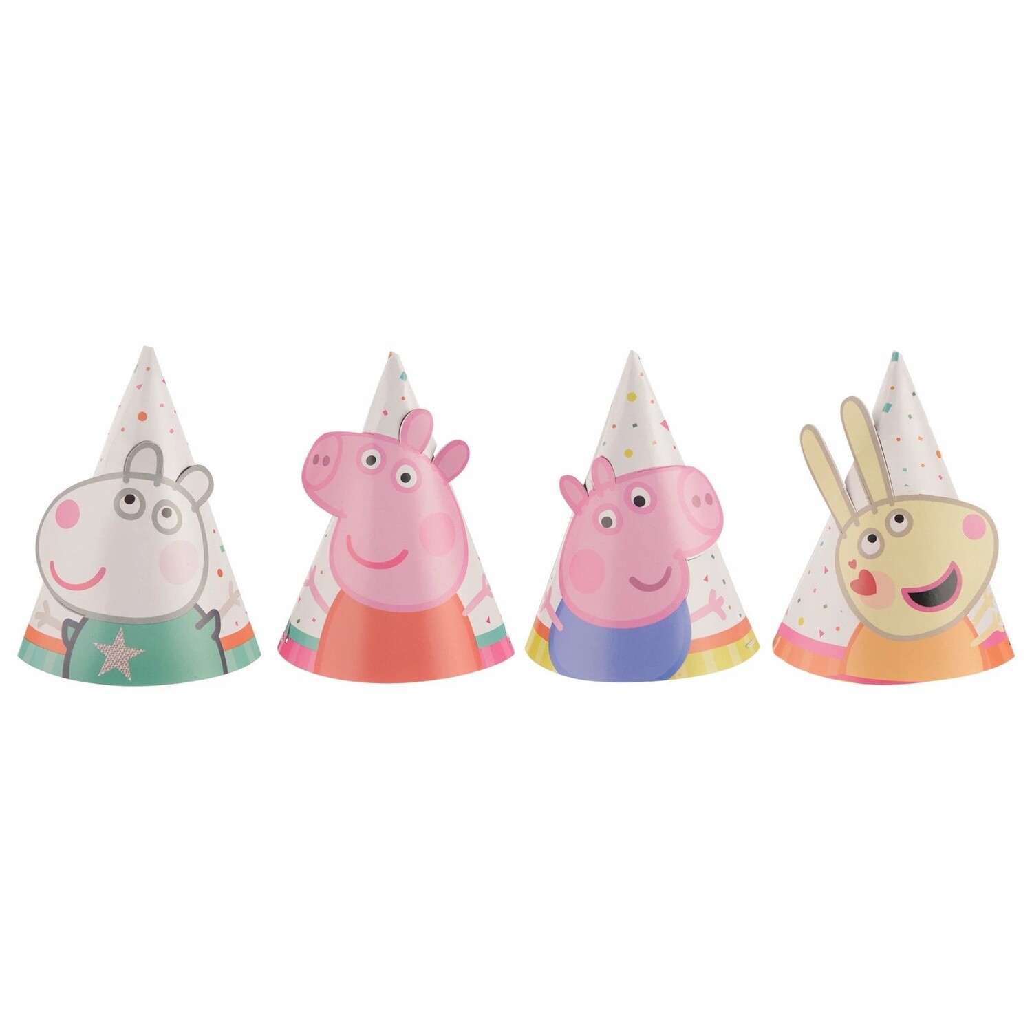 Hats - Mini - Peppa Pig Confetti Party - 8pcs