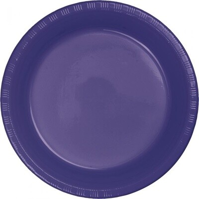 Plates - Plastic - Purple - 10.25&quot; - 20PK