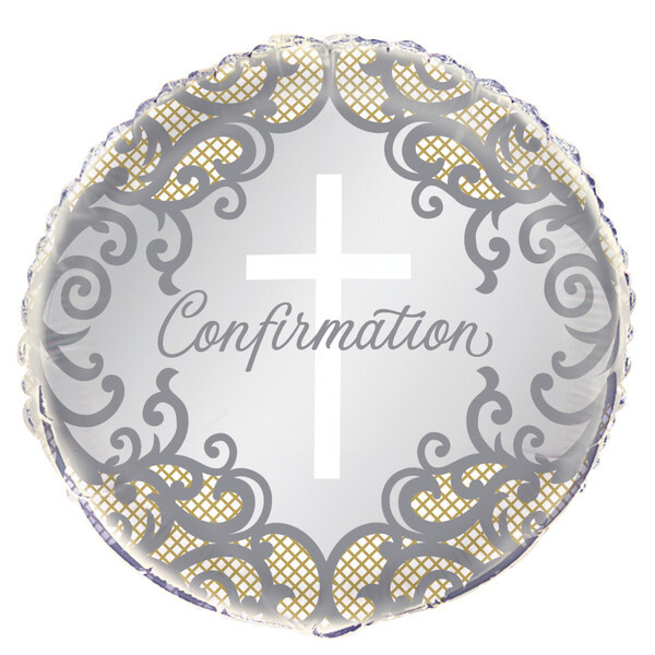 Foil Balloon - Conformation - Gold Cross - 18&quot;