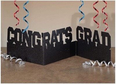 Table Decoration - Congrats Grad - Glitter