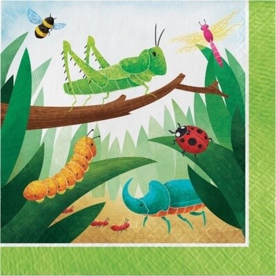 Napkins - LN - Birthday Bugs  - 16pkg - 2ply