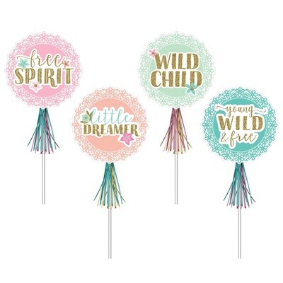 Glitter Wands - Boho BDAY - 8 PCS