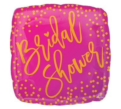 Foil Balloon - Bridal Shower  - Square - 18&#39;&#39;
