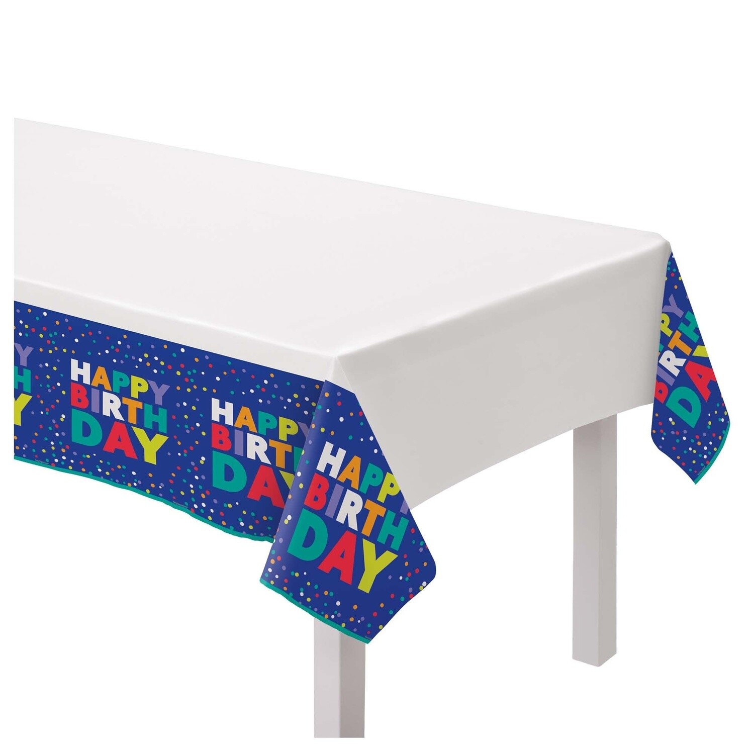 Table Cover - Bold Happy Birthday