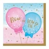 Napkins - Gender Reveal Balloons - 16 pk