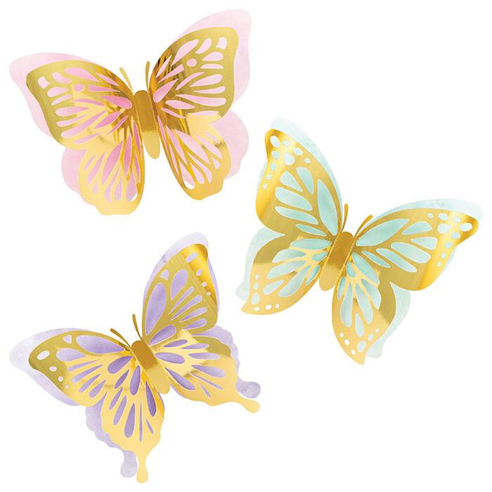 Cutouts - Butterfly - 3 PCS