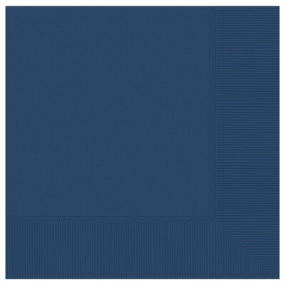 Napkins 50pc Navy Flag Blue 12 7/8 X 12 7/8&quot; 3ply