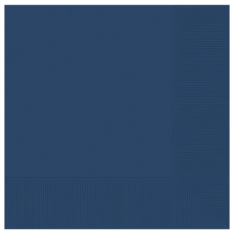Napkins 50pc Navy Flag Blue 12 7/8 X 12 7/8&quot; 3ply