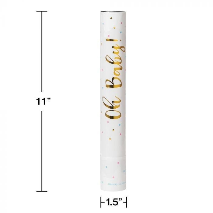 Confetti - Gender Reveal Cannons - OH BABY Boy - 2 PK
