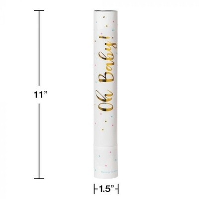 Confetti - Gender Reveal Cannons - OH BABY Boy - 2 PK