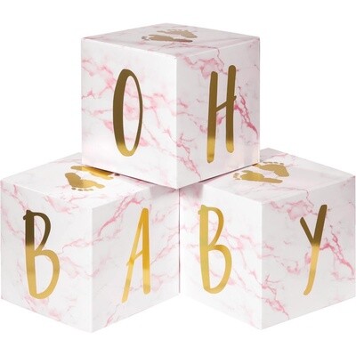Centerpiece - Baby Blocks - Foil - 3 pcs