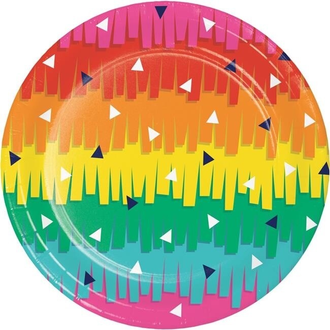 Plates - Bev - Fiesta Fun - 8 pk - 7&quot;