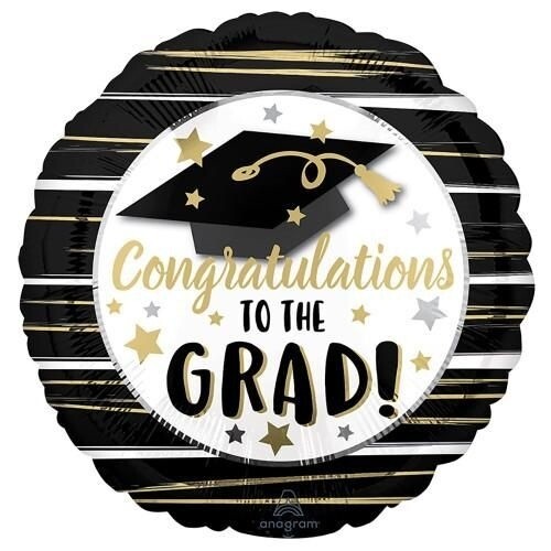 Foil Balloon - Congratulations to the Grad - 18&quot;