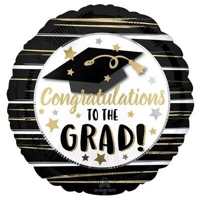 Foil Balloon - Congratulations to the Grad - 18&quot;
