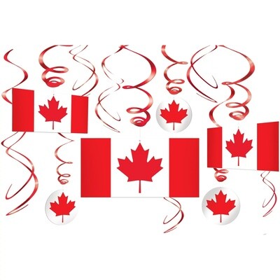 Swirl Decorations - Canada - 12 pcs