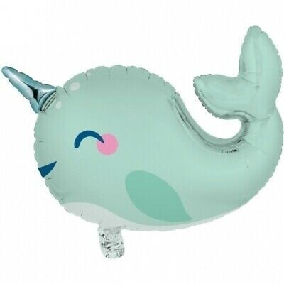 Foil Balloon - Narwhal Party - 27.5 &#39;&#39;x 19&#39;&#39;