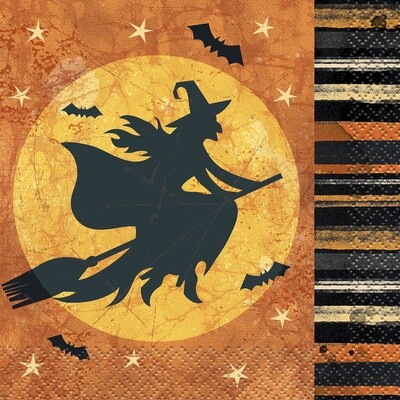Napkins - Bev - Full Moon Halloween - 16 PK