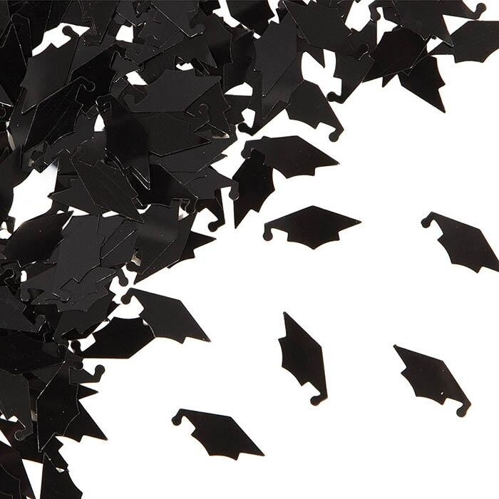 Confetti - Grad - Mortarboard - Black