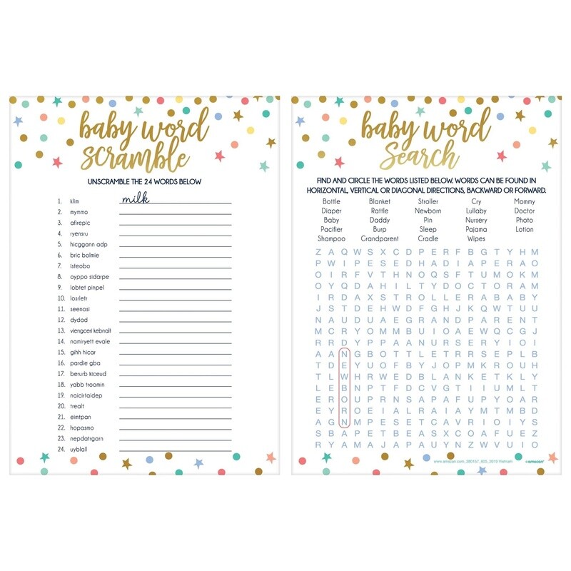 Games - Baby Words - 24pcs