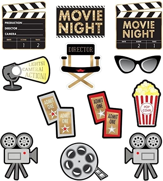 Cutouts - Movie Nights Value PK - 12 PCS
