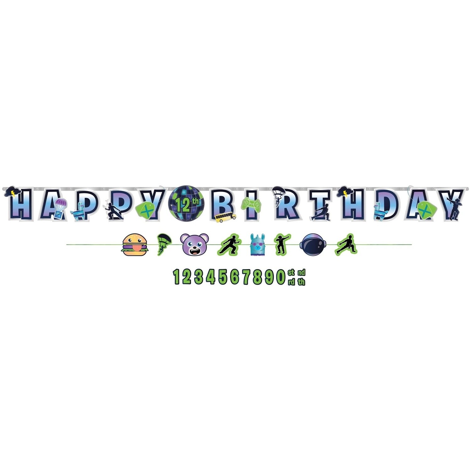 Battle Royal Personalized Jumbo Letter Banner Kit