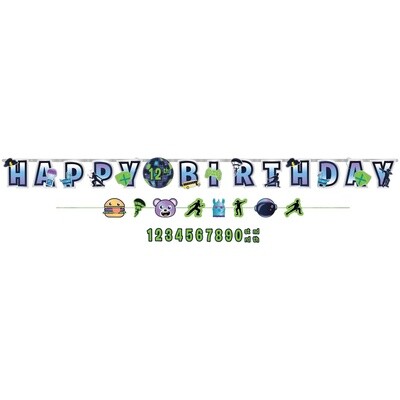 Battle Royal Personalized Jumbo Letter Banner Kit