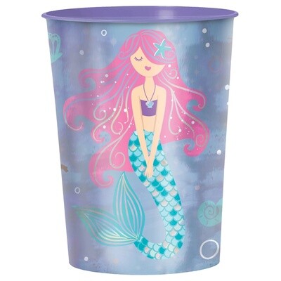 Cup - Plastic - Shimmering Mermaids - 1 PC