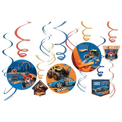 Swirl Decorations - Hot wheels  - 12 pcs