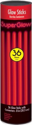 Glow Sticks - Red - 36 pcs